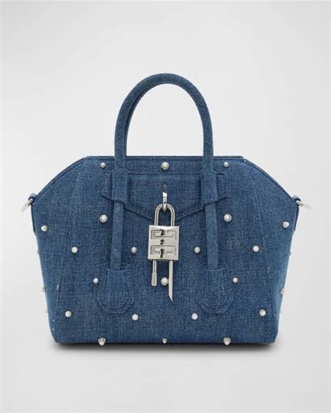 givenchy antigona mini online|mini antigona lock denim tote bag.